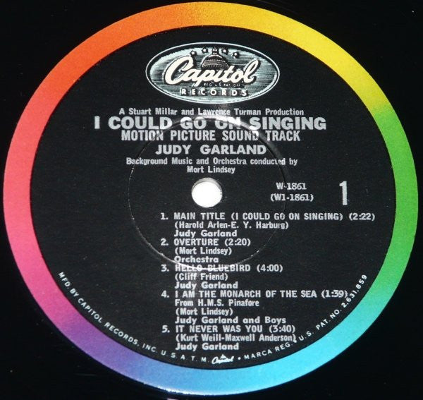 Judy Garland : I Could Go On Singing (LP, Album, Mono)