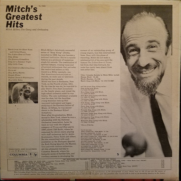 Mitch Miller : Mitch's Greatest Hits (LP, Comp, Mono)