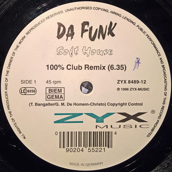 Soft House : Da Funk (12")