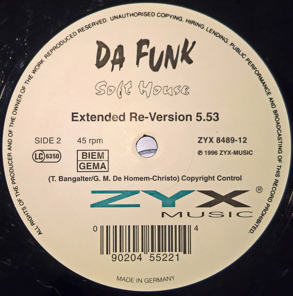 Soft House : Da Funk (12")
