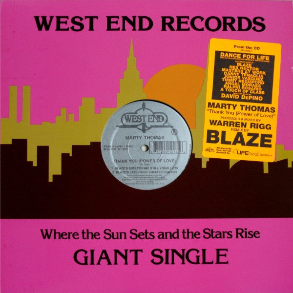 Marty Thomas : Thank You (Power Of Love) (12")