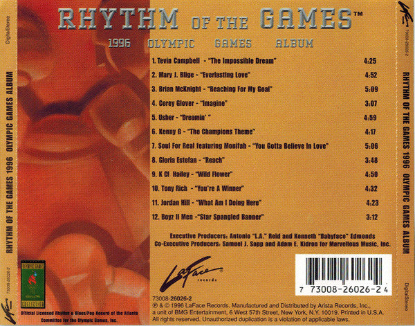 Various : Rhythm Of The Games (1996 Olympic Games Album) (CD, Album)