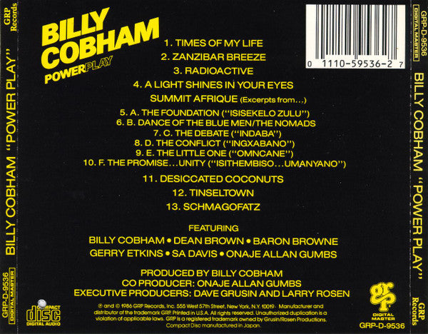 Billy Cobham : Powerplay (CD, Album)