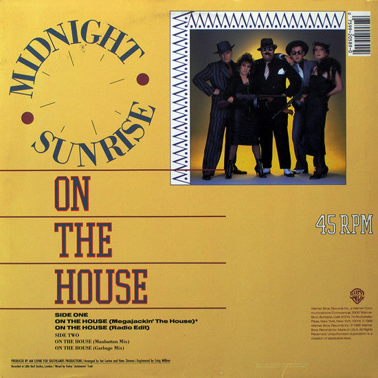Midnight Sunrise With Nellie Rush Featuring Jackie Rawe : On The House (12")