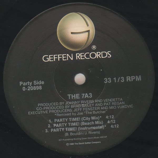 7A3 : Party Time! / Why? (12", Maxi, AR )