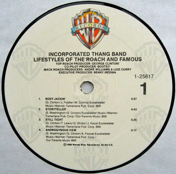 Incorporated Thang Band : Lifestyles Of The Roach And Famous (LP, Album, All)