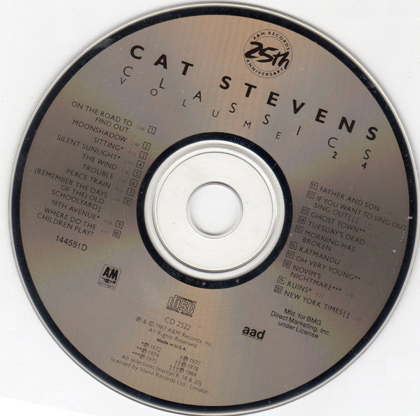 Cat Stevens : Classics Volume 24 (CD, Comp, Club, RE)