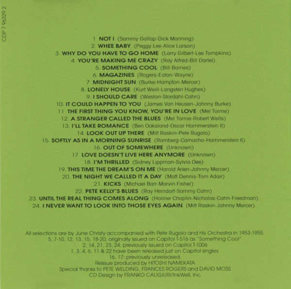 June Christy : Something Cool (CD, Comp)