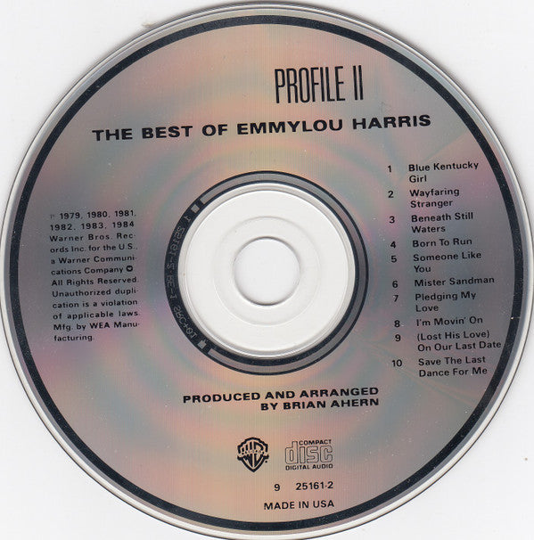 Emmylou Harris : Profile II: The Best Of Emmylou Harris (CD, Comp, RE)