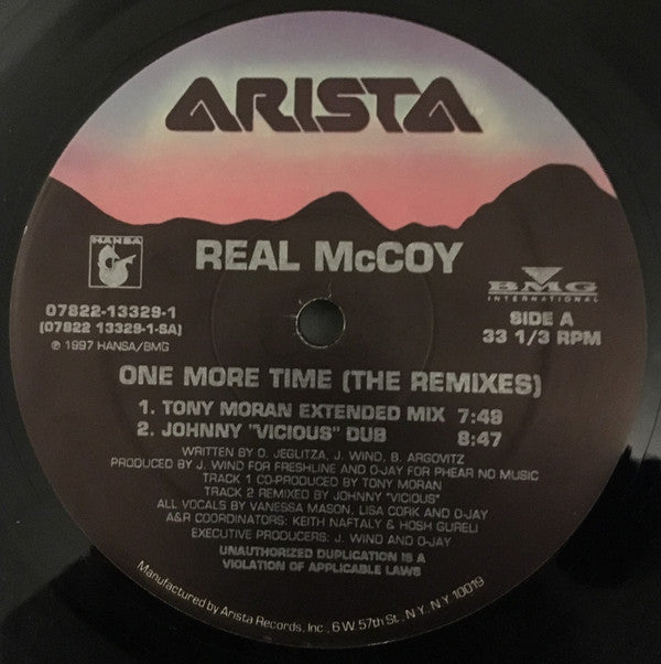 Real McCoy : One More Time (The Remixes) (12")