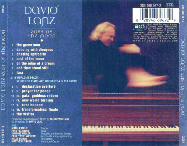 David Lanz : East Of The Moon (CD, Album)