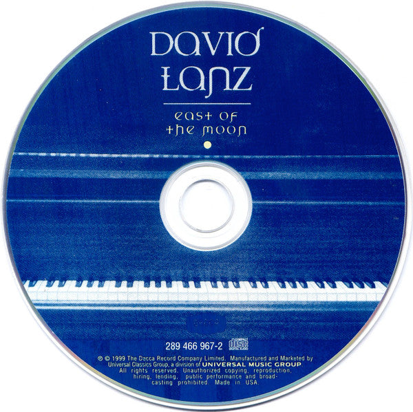 David Lanz : East Of The Moon (CD, Album)