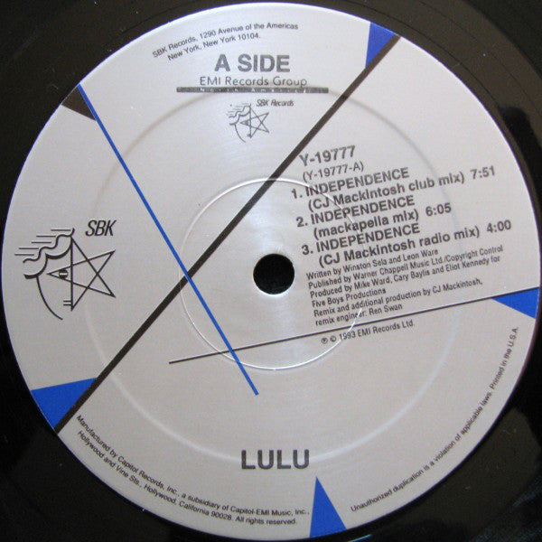 Lulu : Independence (12")