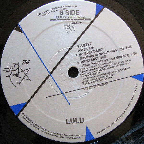 Lulu : Independence (12")