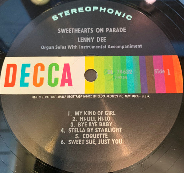 Lenny Dee (2) : Sweethearts On Parade (LP, Album)