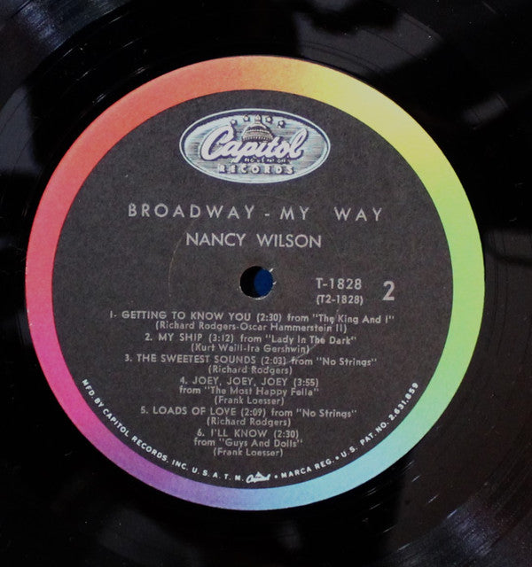 Nancy Wilson : Broadway - My Way (LP, Album, Mono)