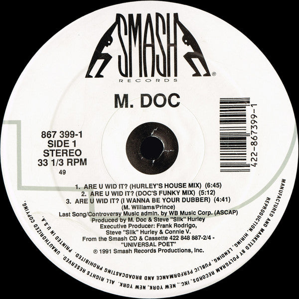 M. Doc : Are U Wid It? (12", Single)