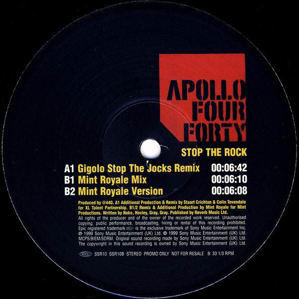 Apollo 440 : Stop The Rock (2x12", Promo)