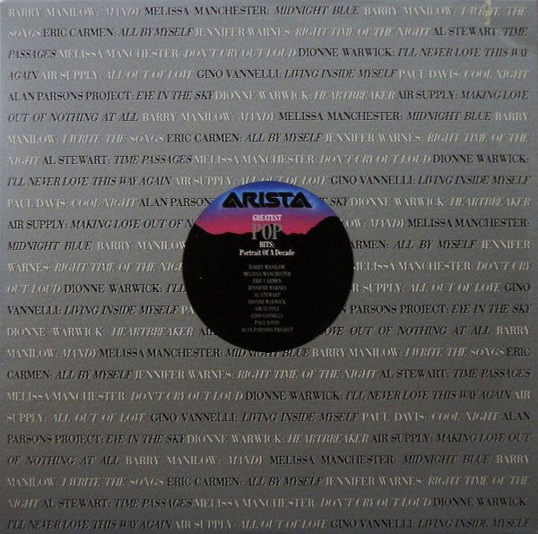 Various : Greatest Pop Hits: Portrait Of A Decade (LP, Comp)