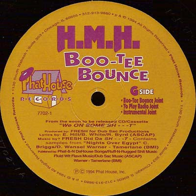 H.M.H. : Boo-Tee Bounce (12", Single)