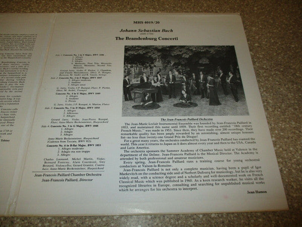 Johann Sebastian Bach, Orchestre De Chambre Jean-François Paillard, Jean-François Paillard : The Brandenburg Concerti (2xLP, Gat)