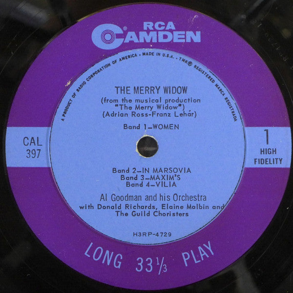 Al Goodman And His Orchestra : The Merry Widow (LP, Album)