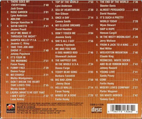 Various : The Best Of Country  (3xCD, Comp)