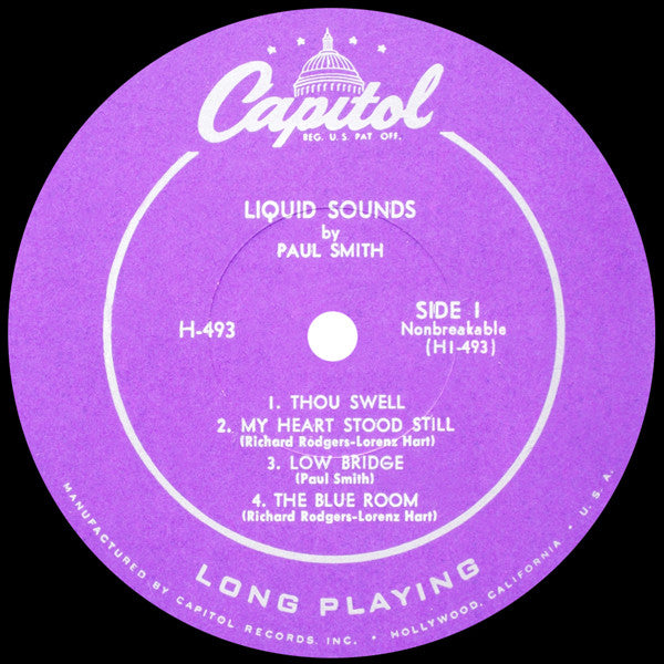 Paul Smith (5) : Liquid Sounds (10", Album)