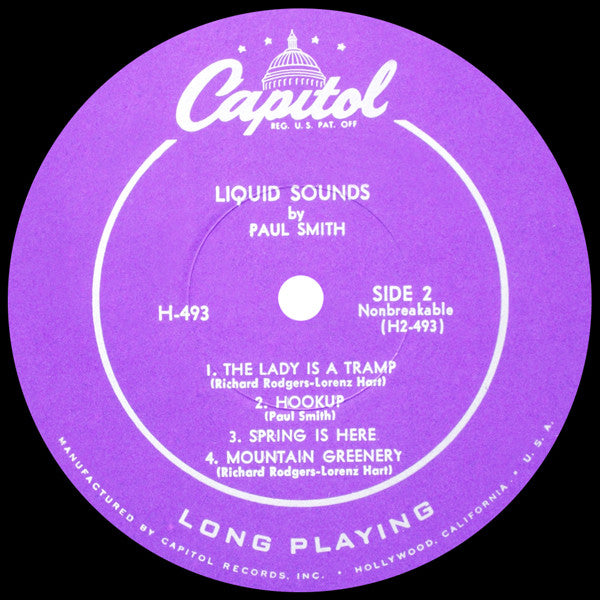 Paul Smith (5) : Liquid Sounds (10", Album)