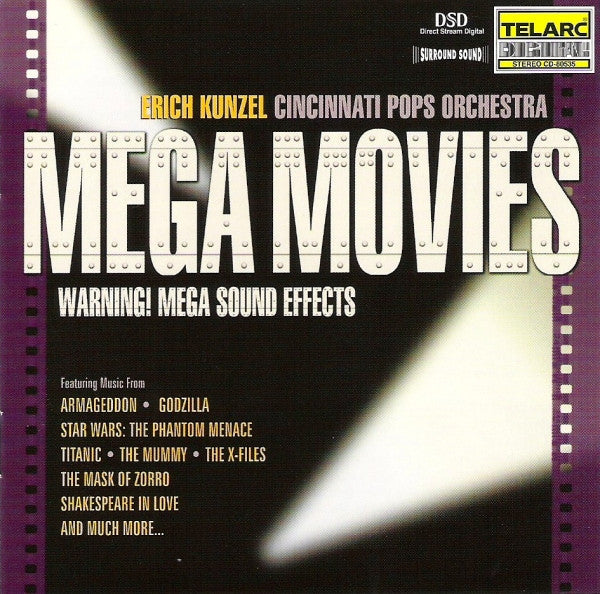 Erich Kunzel, Cincinnati Pops Orchestra : Mega Movies (CD)