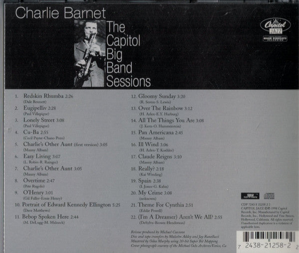 Charlie Barnet : The Capitol Big Band Sessions (CD, Comp, RE)