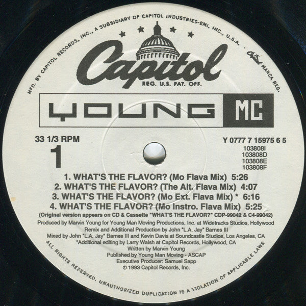 Young MC : What's The Flavor? (12")