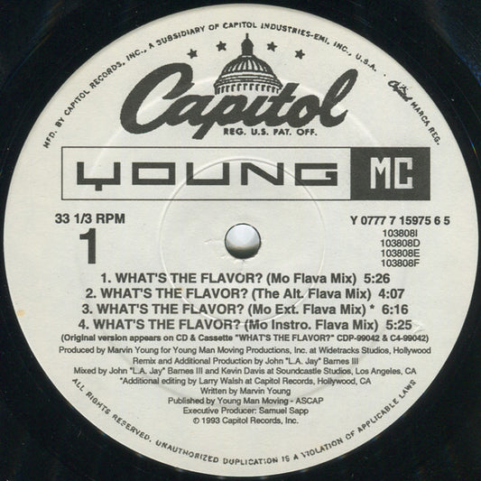 Young MC : What's The Flavor? (12")