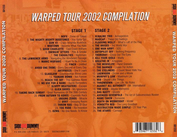 Various : Vans Warped Tour (2002 Tour Compilation) (2xCD, Comp)