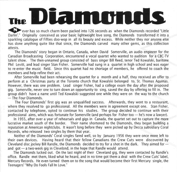 The Diamonds : The Best Of The Diamonds (CD, Comp, RE)