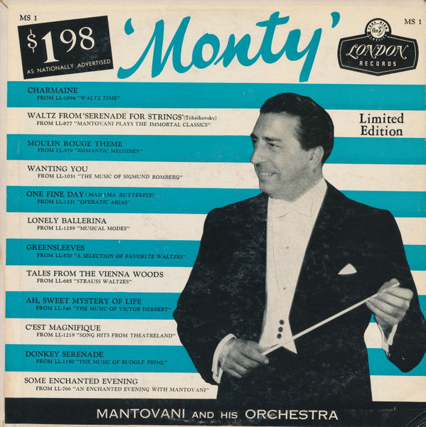 Mantovani And His Orchestra : Monty (LP, Comp, Ltd, Roc)