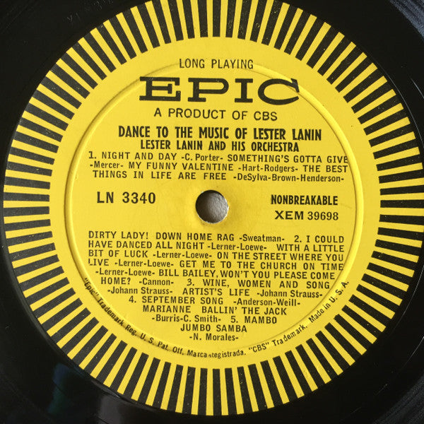 Lester Lanin And His Orchestra : Dance To The Music Of Lester Lanin (LP, Mono)