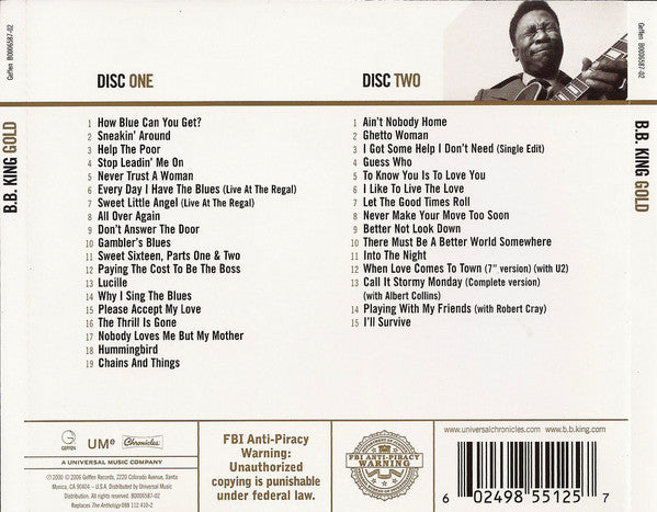 B.B. King : Gold (2xCD, Comp, RM)