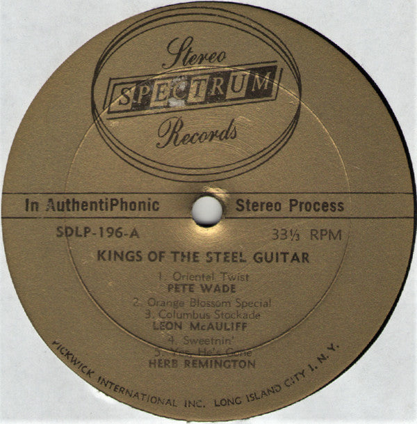 Various : Kings Of The Steel Guitar (LP, Comp)