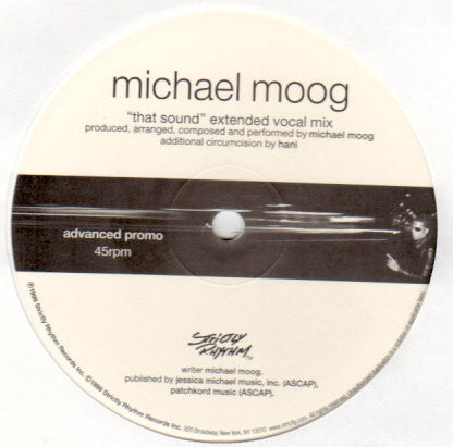 Michael Moog : That Sound (12", S/Sided, Promo, Whi)