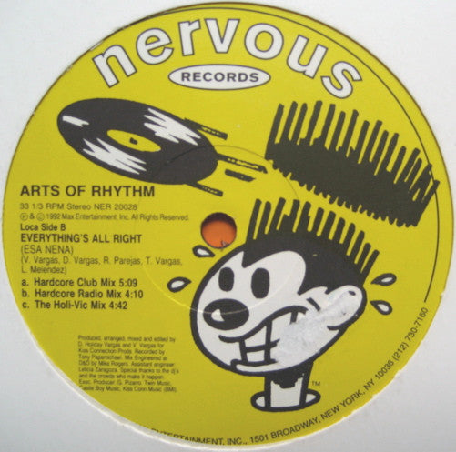 Arts Of Rhythm : Everything's All Right (Esa Nena) (12")