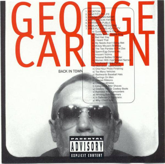 George Carlin : Back In Town (CD, RE, RP)