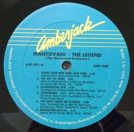 Mantovani And His Orchestra : Mantovani The Legend (LP, Album, Eur)