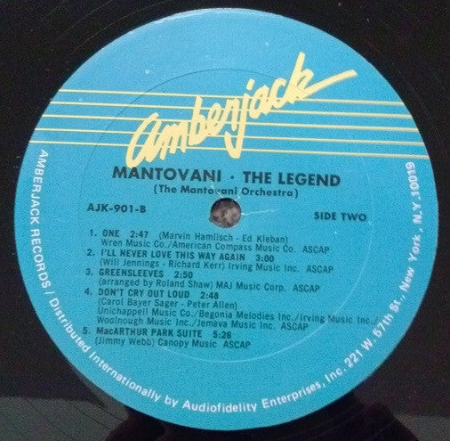 Mantovani And His Orchestra : Mantovani The Legend (LP, Album, Eur)