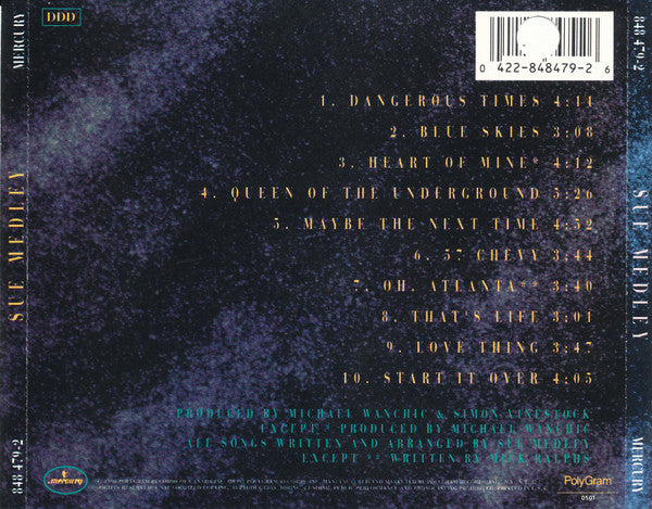 Sue Medley : Sue Medley (CD, Album)