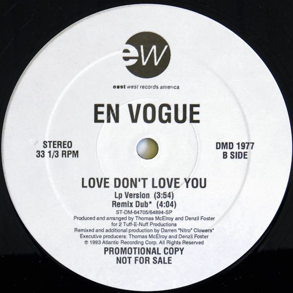 En Vogue : Love Don't Love You (12", Promo)