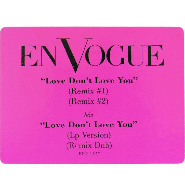 En Vogue : Love Don't Love You (12", Promo)