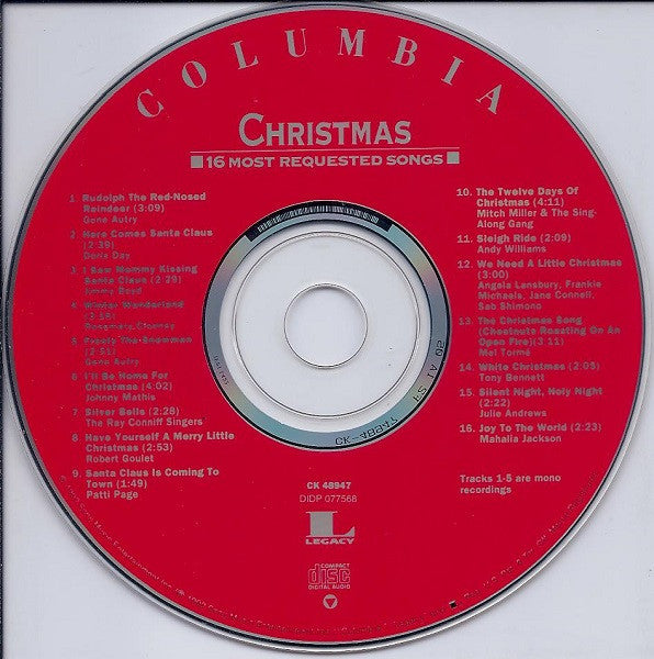 Various : Christmas: 16 Most Requested Songs (CD, Comp, RE)