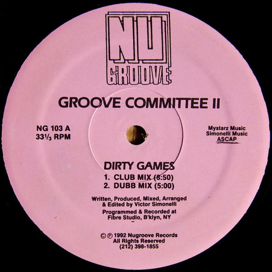 Groove Committee : Dirty Games (12")
