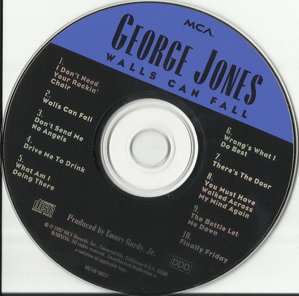 George Jones (2) : Walls Can Fall (CD, Album)